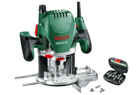 BOSCH FREZARKA GÓRNOWRZECINOWA 1400W POF 1400A CE +WALIZKA + AKCESORIA-BOSCH