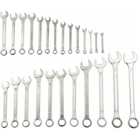 VOREL KLUCZE PŁASKO - OCZKOWE KOMPLET 25szt (6-32mm)-TOYA