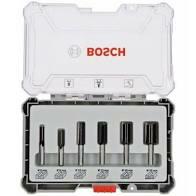 BOSCH ZESTAW FREZÓW PROSTYCH 6szt. UCHWYT 1/4-BOSCH