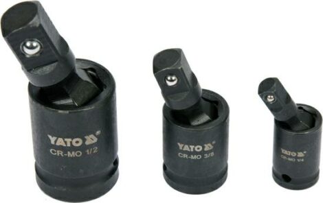 YATO ZESTAW PRZEGUBÓW UDAROWYCH 1/4" 3/8" 1/2-YATO