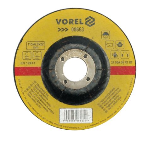 VOREL TARCZA DO SZLIFOWANIA METALU 125 x 6