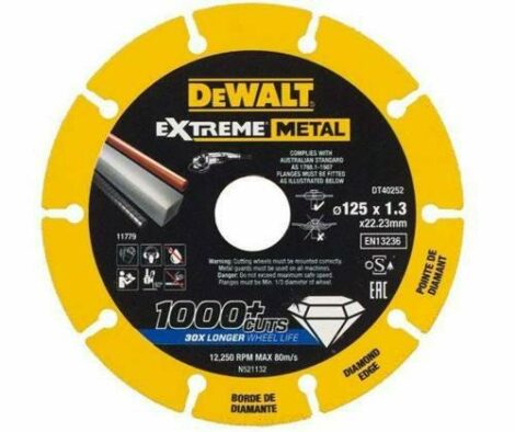 DEWALT TARCZA METAL 125 DIAMENTOWA-