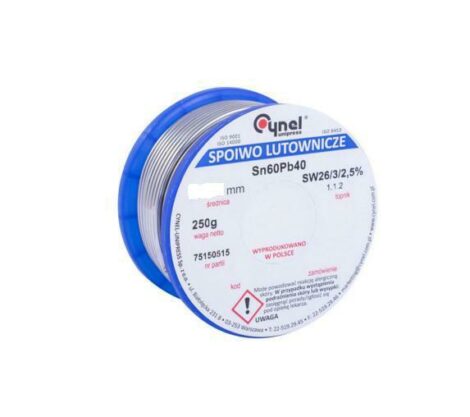 CYNA 2.5mm SZPULA 250g Sn60Pb40-CYNEL Unipress