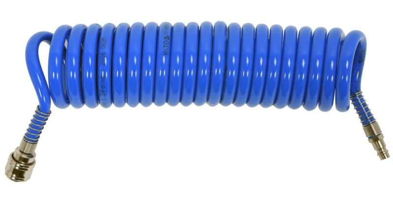 YATO PRZEWÓD / WĄŻ PNEUMATYCZNY SPIRALNY 8mm x 12mm x 15m POLIURETANOWY-YATO