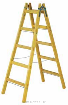 DRABINA DREWNIANA 220 CM 7 SZCZEBLI-