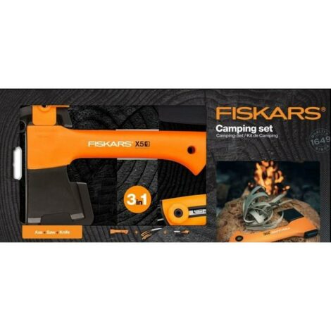 FISKARS SIEKIERA TOPOREK X5 - XXS + NÓŻ + PIŁA-FISKARS