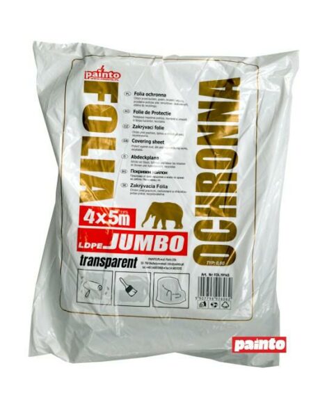 FOLIA MALARSKA 4*5 JUMBO GRUBA TRANSPARENTNA-PAINTO